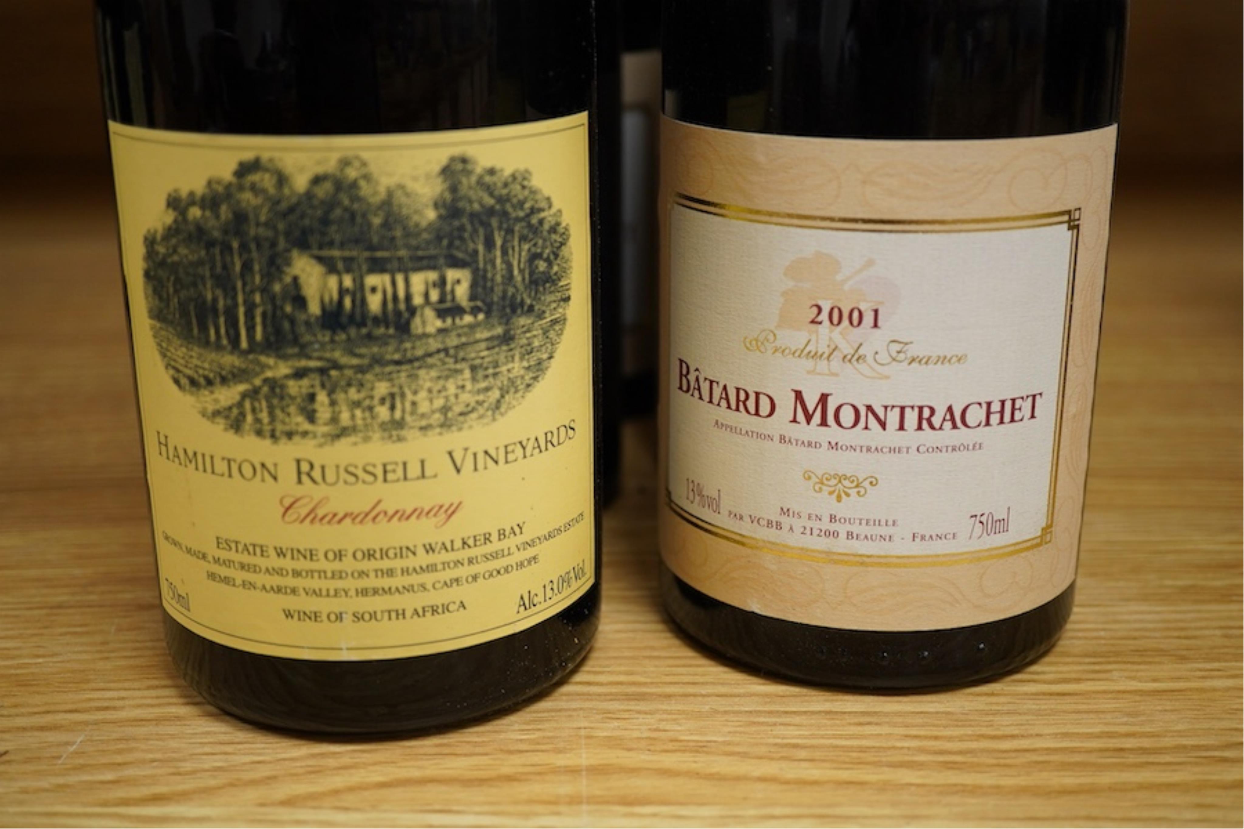 Bâtard Montrachet, 2001, four bottles, and Hamilton Russell Vineyards Chardonnay, 2005, four bottles (8)